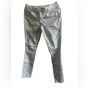 Mossimo pale silver coated jeans sz 6